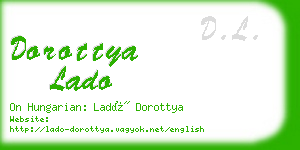 dorottya lado business card